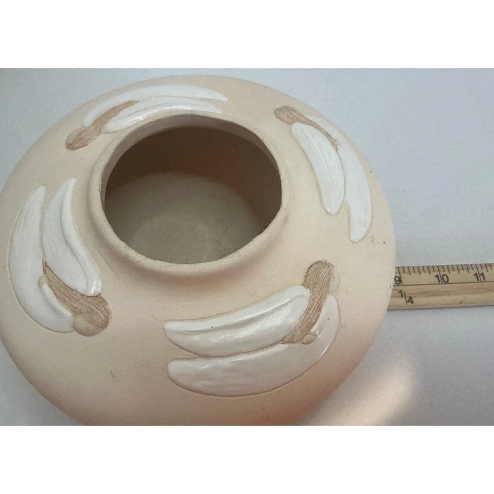 Jack Black Vintage 1994 Pottery Banana Motif Squat Vase Bowl Signed Southwestern
